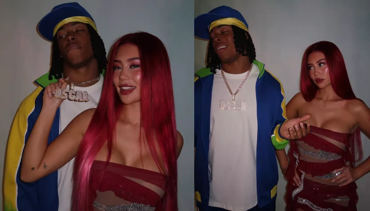 Jahmyr Gibbs and Nicole Anderson's dating timeline: NFL's 'Power Couple' who made their relationship Insta-official wearing Spider-Man and Gwen Stacy costumes