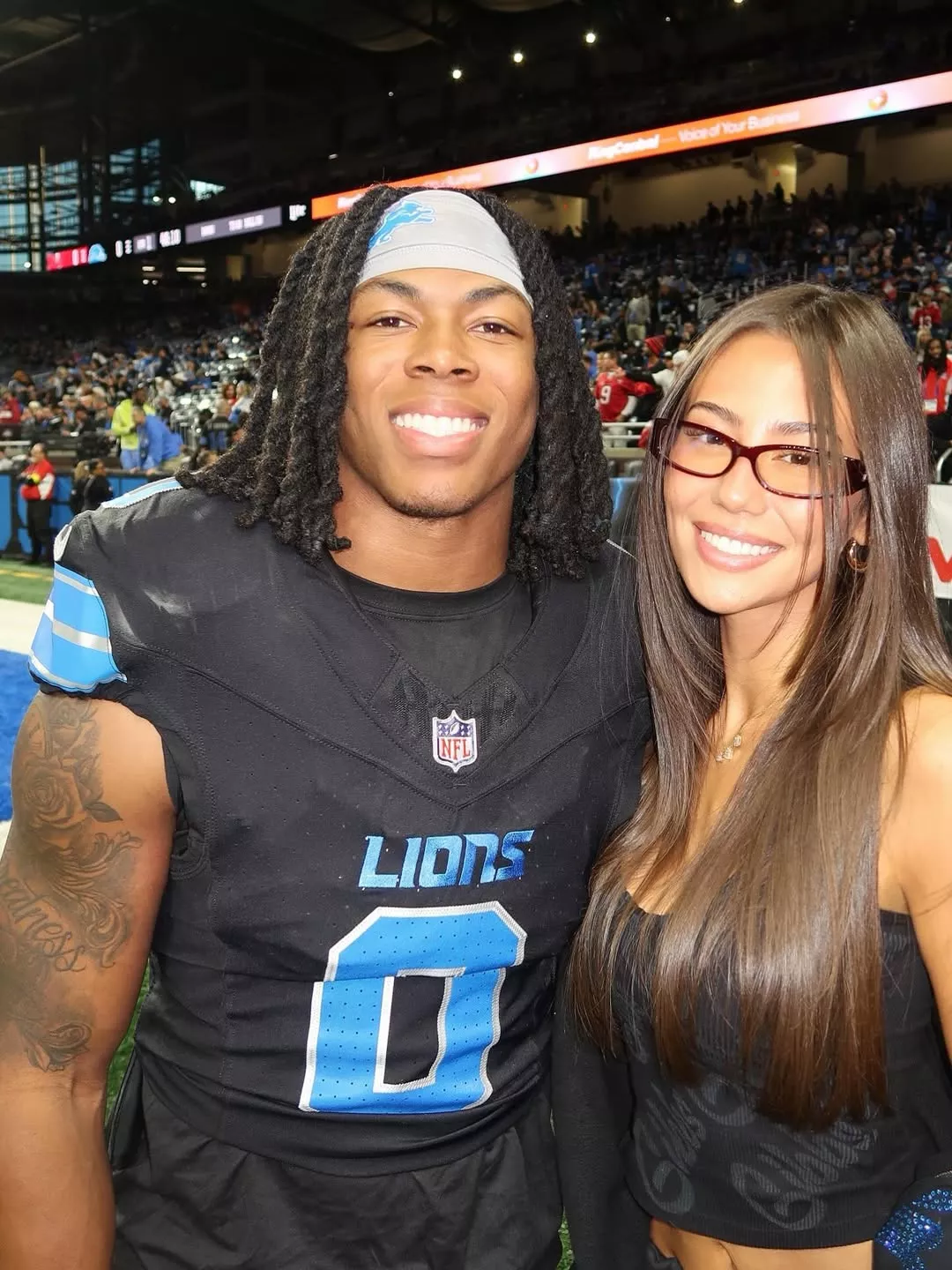 Jahmyr Gibbs and Nicole Anderson's dating timeline: NFL's 'Power Couple' who made their relationship Insta-official wearing Spider-Man and Gwen Stacy costumes