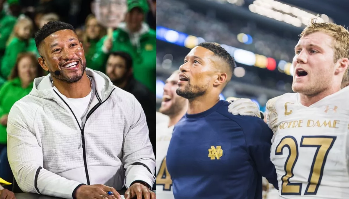 Notre Dame's head coach, Marcus Freeman, reacts to the CFP snub and the team's controversial decision to decline bowls, and the 2026 playoff berth
