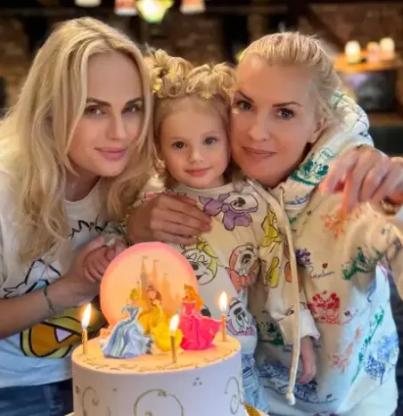 Rebel Wilson with family