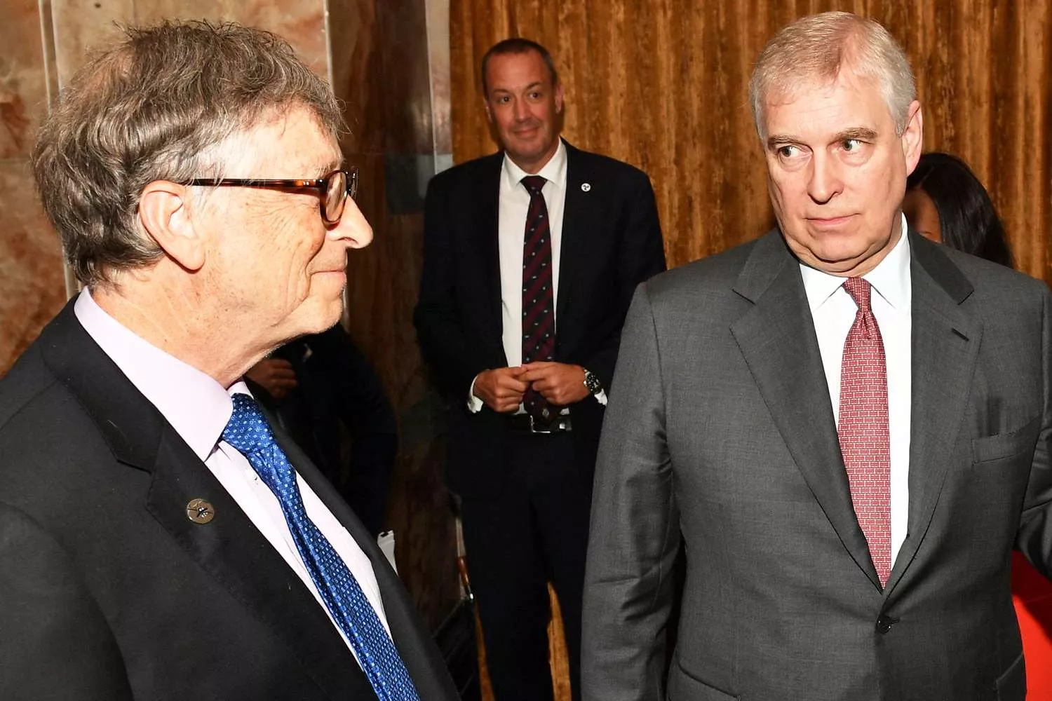 Prince Andrew with Bill Gates