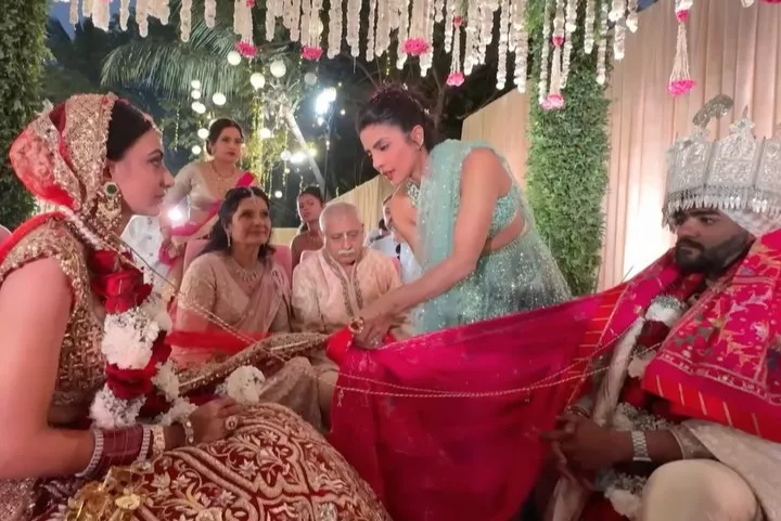 Priyanka Chopra, Nick Jonas, Siddharth Chopra, Neelam Upadhyay