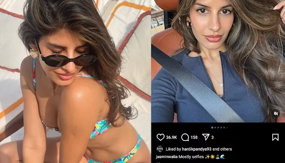 Jasmin Walia, Hardik Pandya