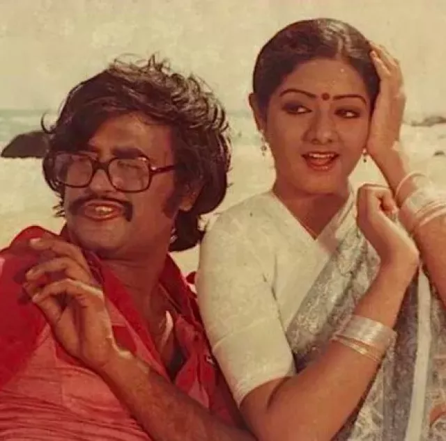 Rajinikanth and Sridevi