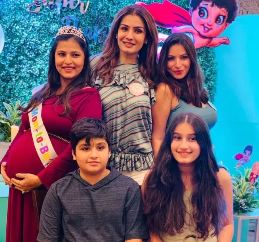 Rasha with her siblings