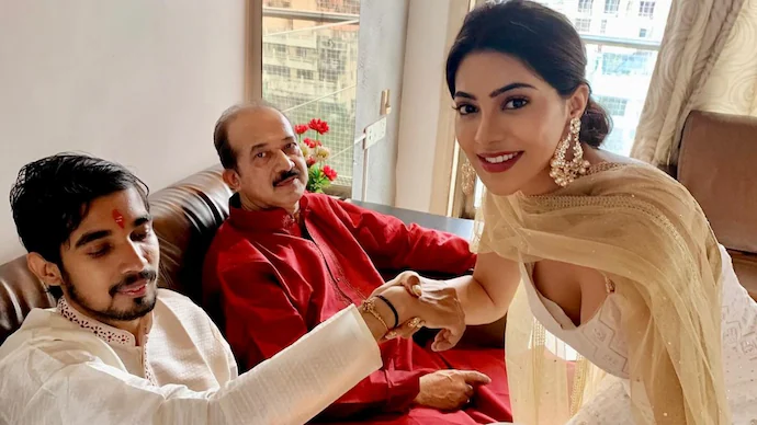 nikki with father and brother