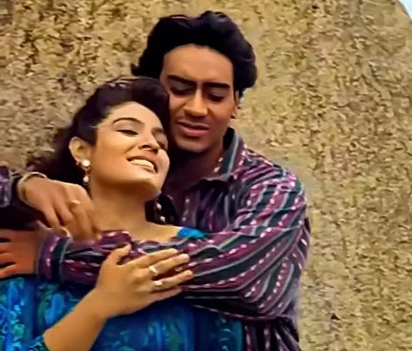 Shah Rukh Khan, Ajay Devgn, Raveena Tandon, Karan Razdan