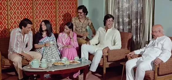 Amitabh Bachchan, Jaya Bachchan, Sharmila Tagore, Dharmendra, Chupke Chupke