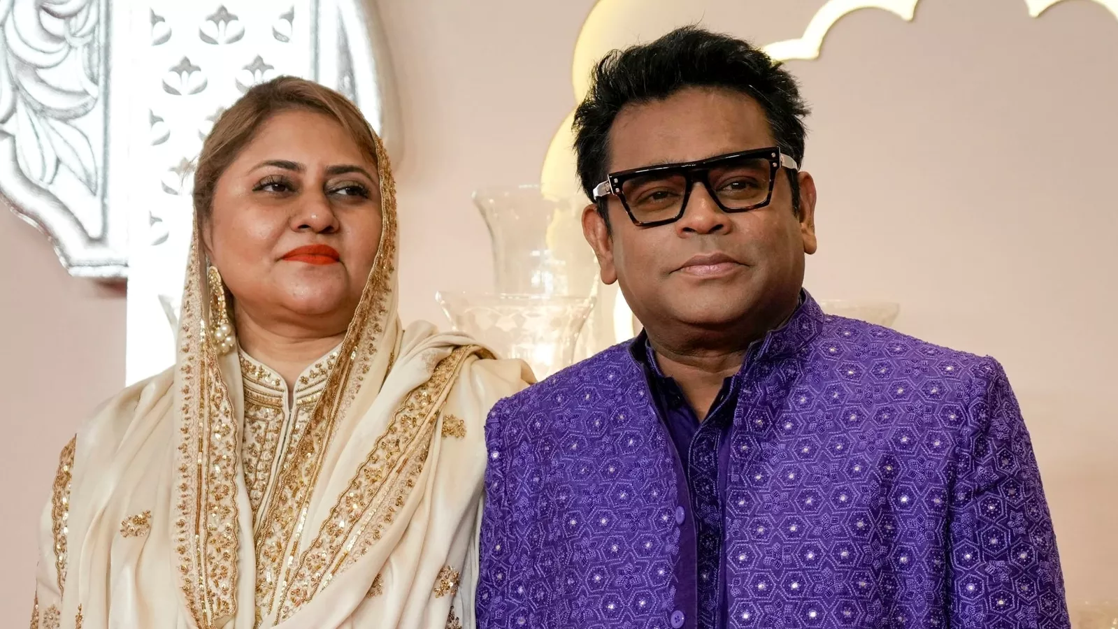 AR Rahman and Saira Banu