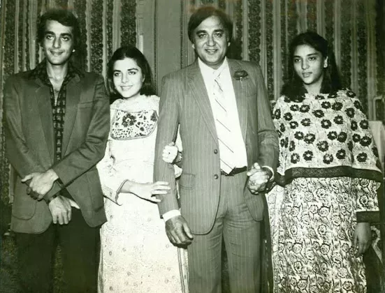 Nargis Dutt, Sunil Dutt, Priya Dutt, Sanjay Dutt