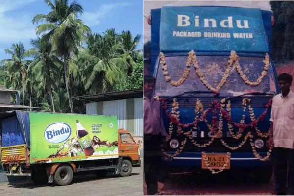 Sathya's Bindu Mineral Water and Bindu Fizz Masala Soda Tempo