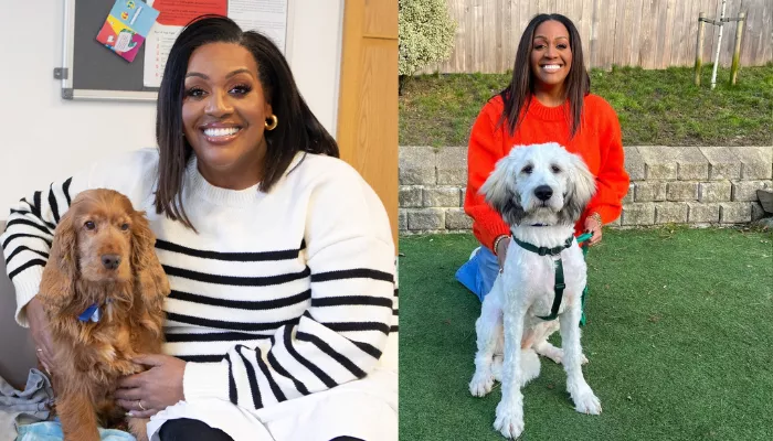 Alison Hammond shows off her new look on the sets of The Great British Bake Off after an 11-stone weight loss transformation