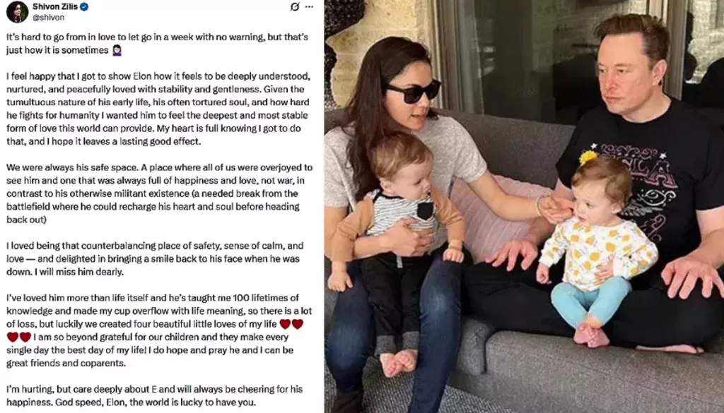 Shivon Zilis on Elon Musk breakup