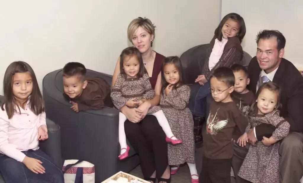 Jon and Kate Gosselin and their kids