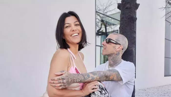 Travis Barker and Kourtney Kardashian