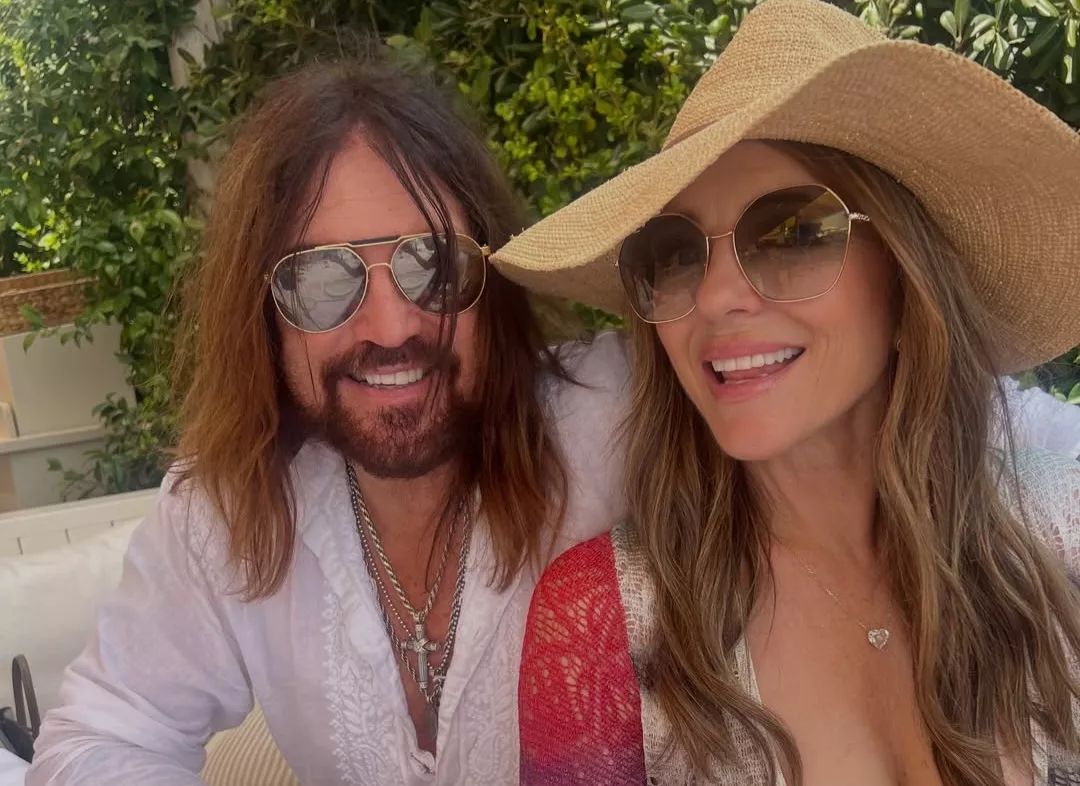 Billy Ray Cyrus and Elizabeth Hurley 