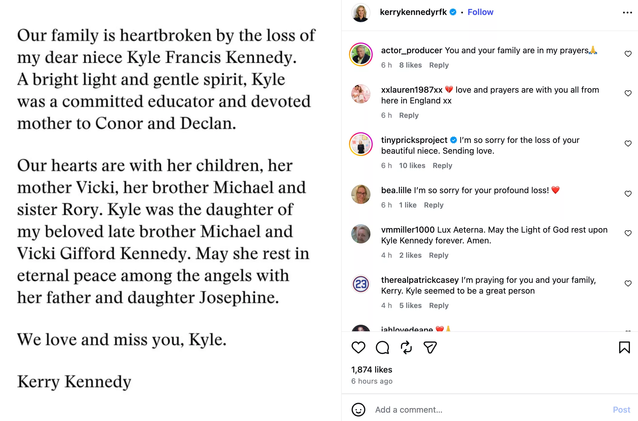 Kerry Kennedy post