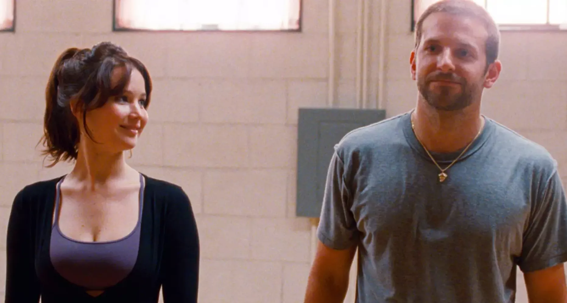 Jennifer Lawrence and Bradley Cooper