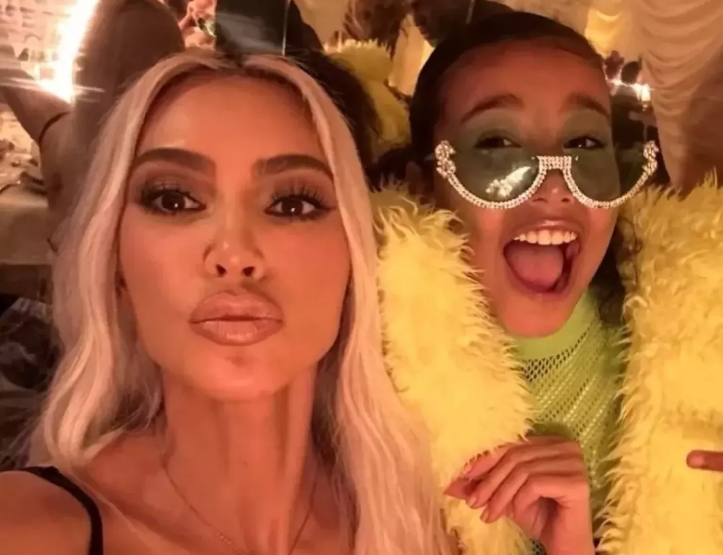 Kim Kardashian and North West