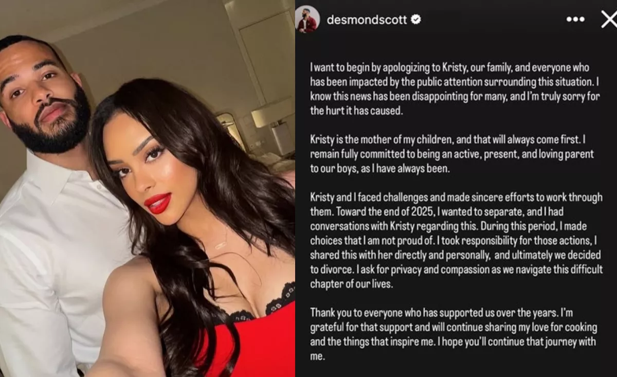 What was Kristy and Desmond Scott's last Instagram post together? Duo's Playful Moment Weeks Ago Surfaces  4