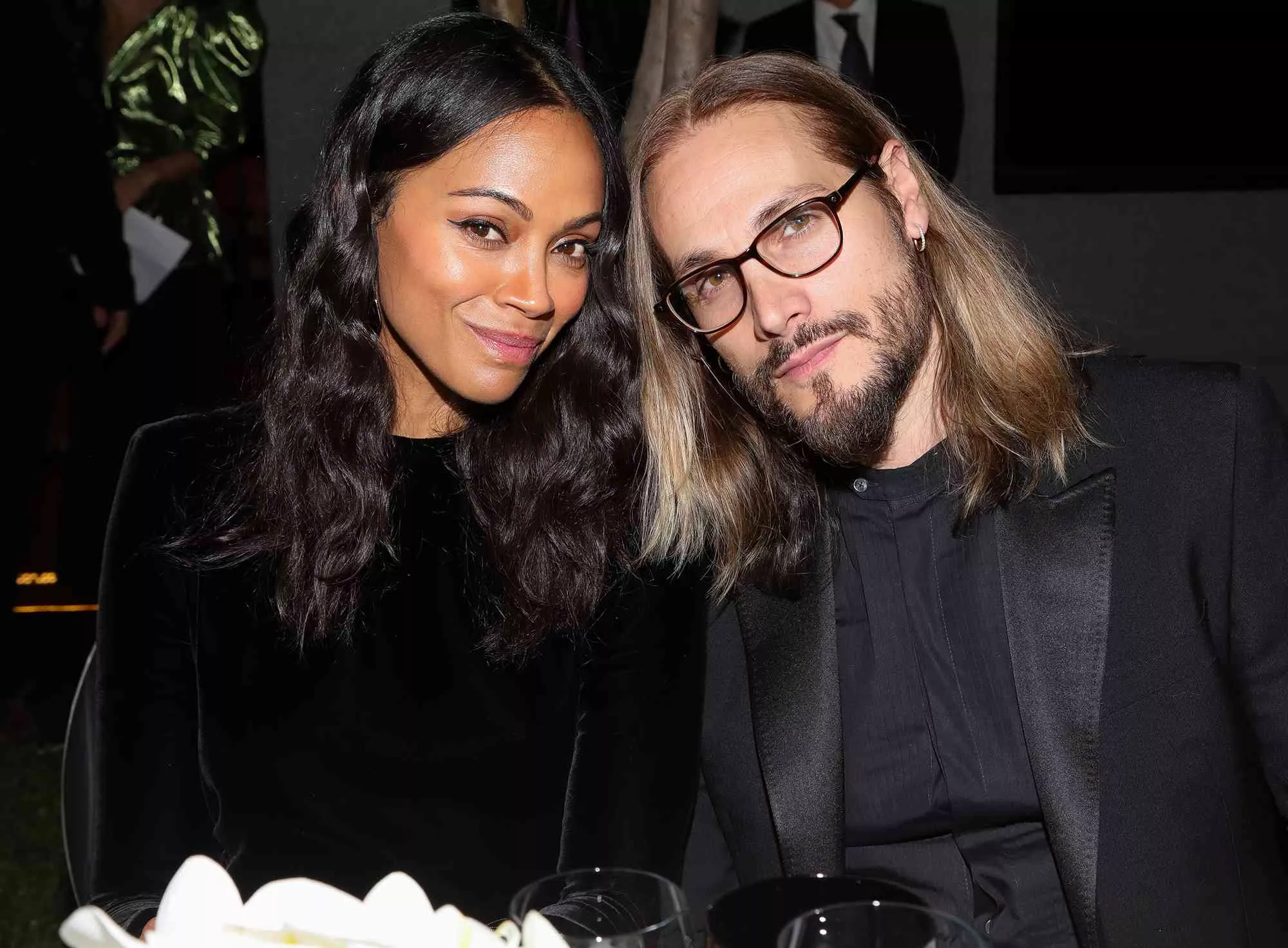Zoe Saldana and Marco Perego