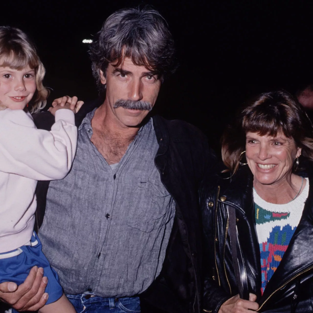 Sam Elliott with and daughter