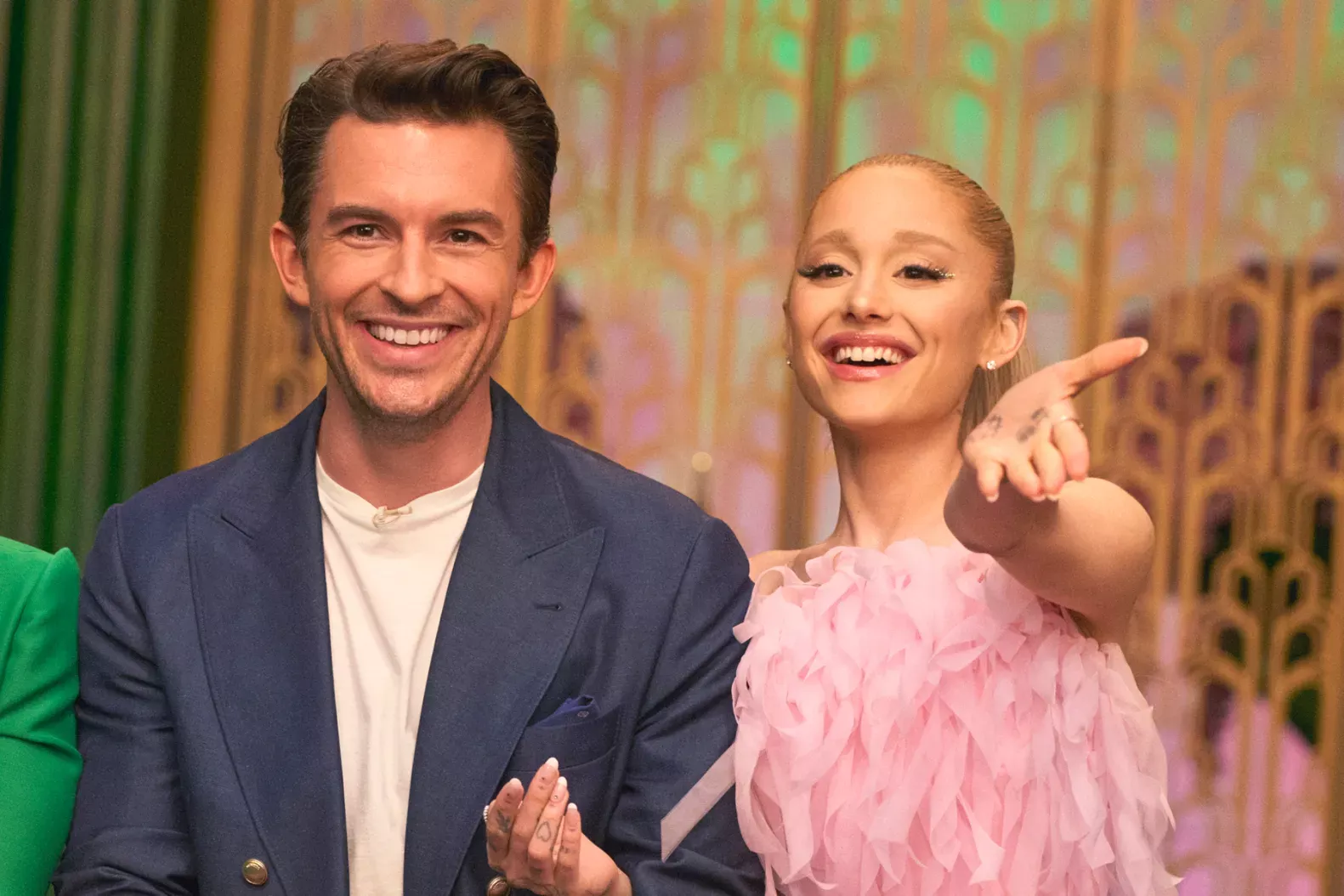 Ariana Grande and Jonathan Bailey