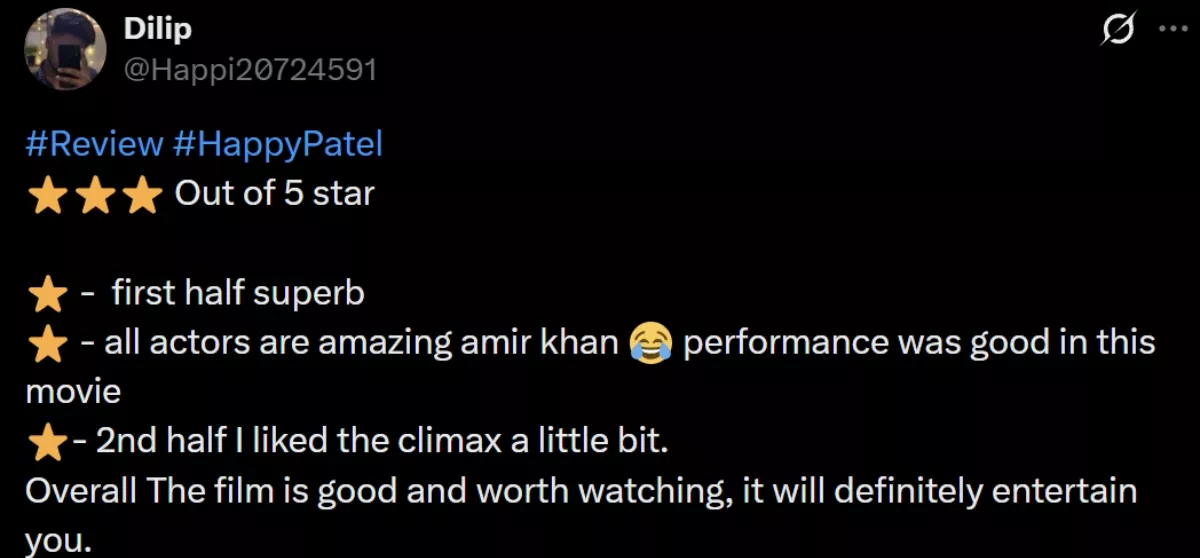 Happy Patel review
