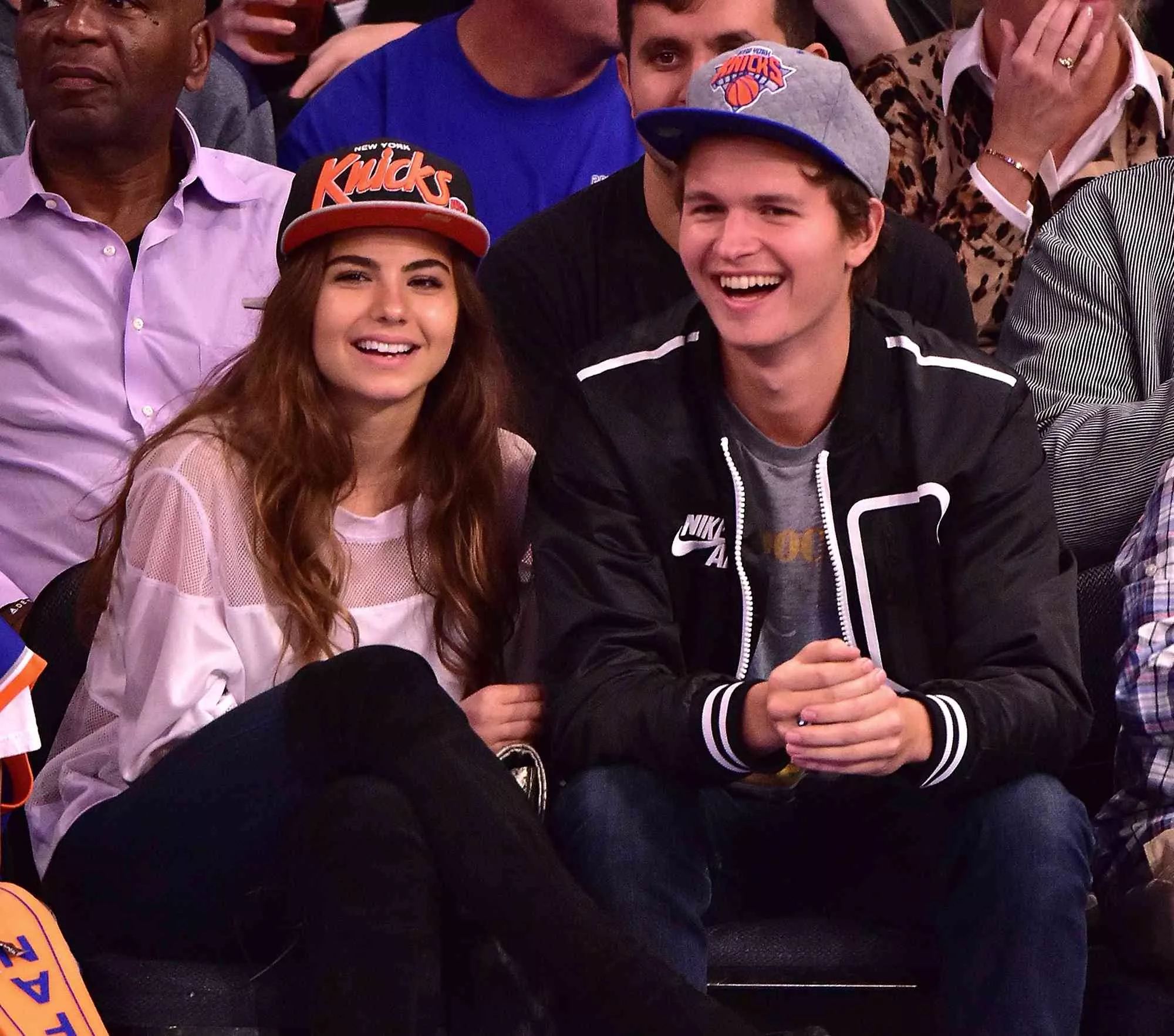 Ansel Elgort and Violetta Komyshan