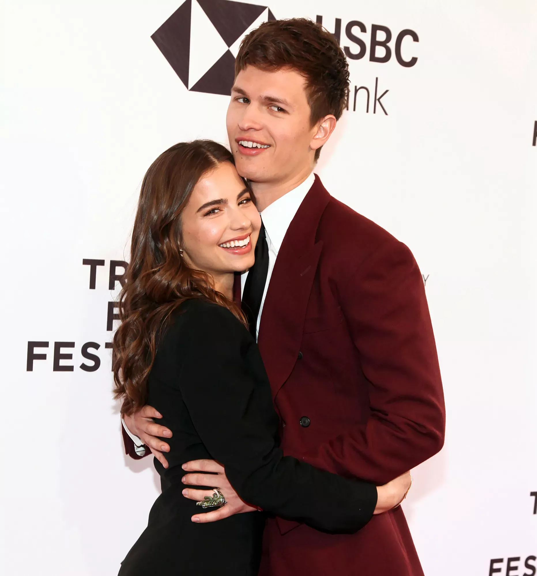 Ansel Elgort and Violetta Komyshan