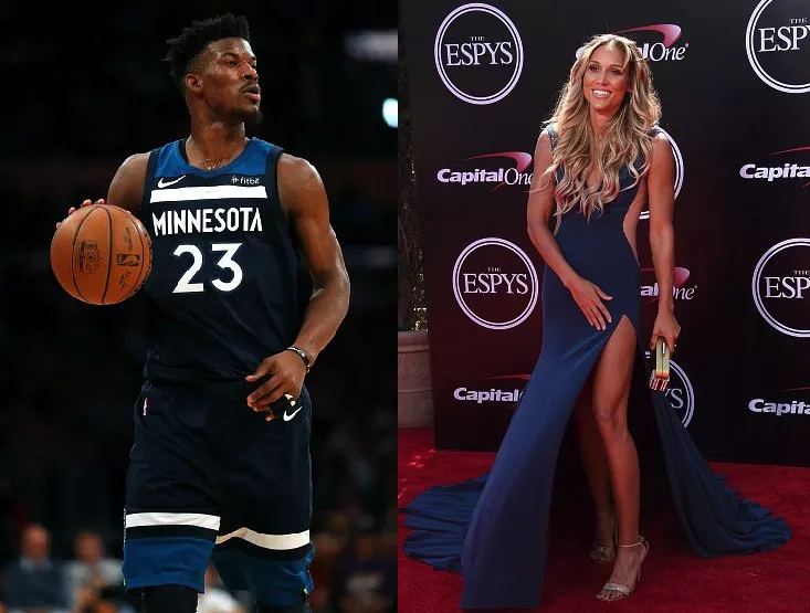 Jimmy Butler and Lolo Jones