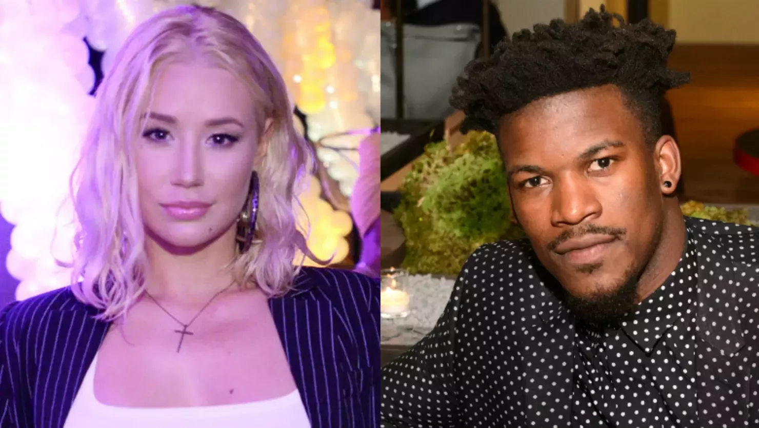 Jimmy Butler and Iggy Azalea