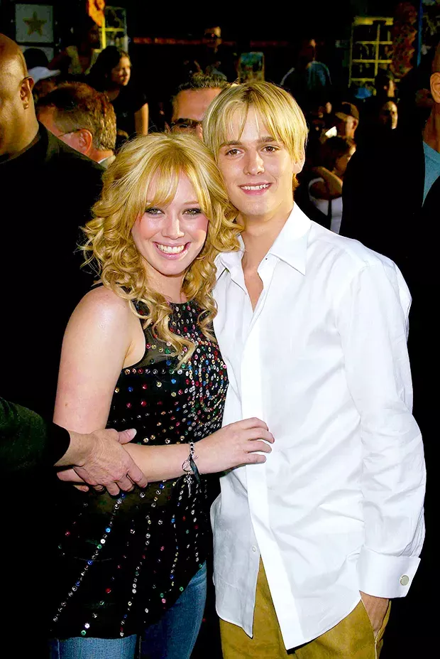Hilary Duff and Aaron Carter