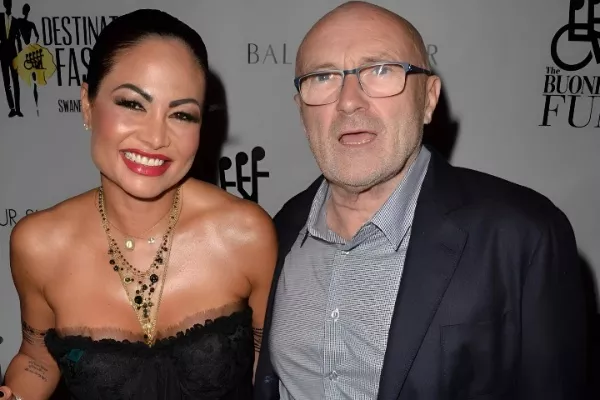 Phil Collins and Orianne Cevey