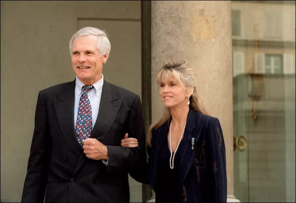 Jane Fonda and Ted Turner