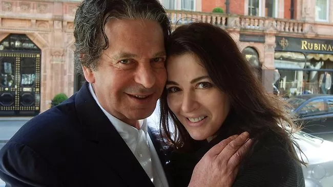 Nigella  Lawson and Charles Saatchi