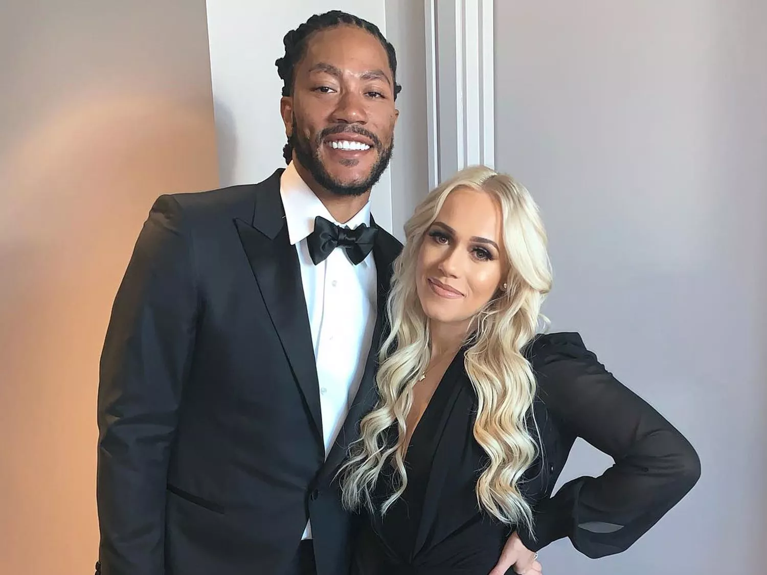 Derrick Rose and Alaina Anderson