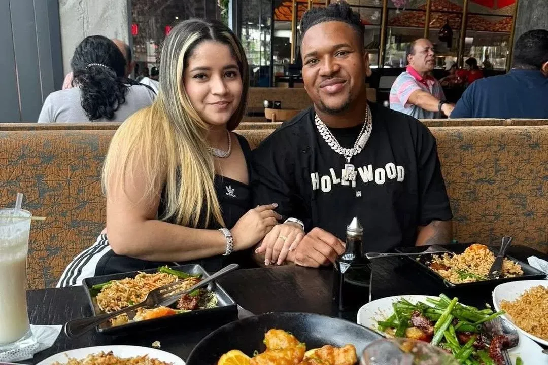 Jose Ramirez and his wife