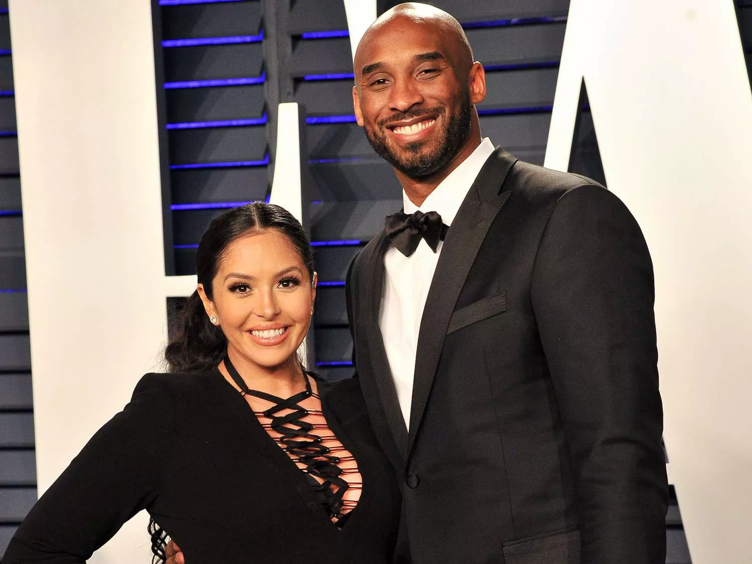 Kobe Bryant with his wife
