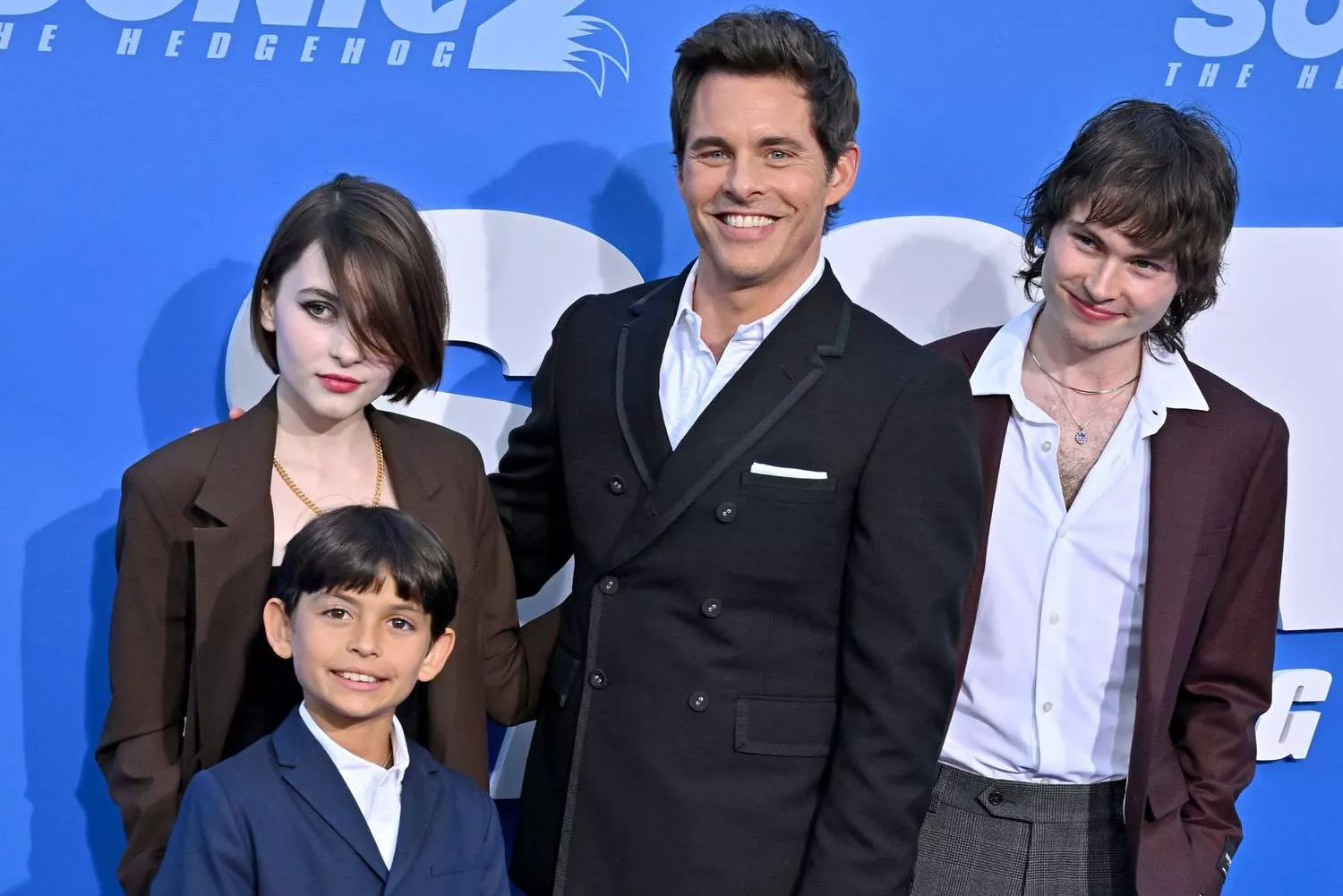 James Marsden with his children