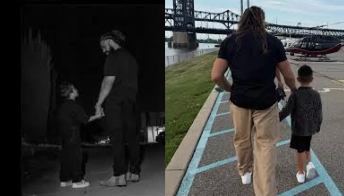 Who is the mother of Andrade El Idolo&rsquo;s son?