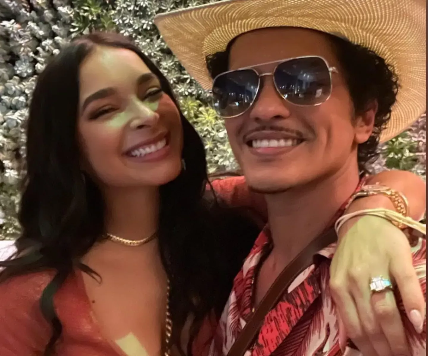 Bruno Mars and Jessica Caban