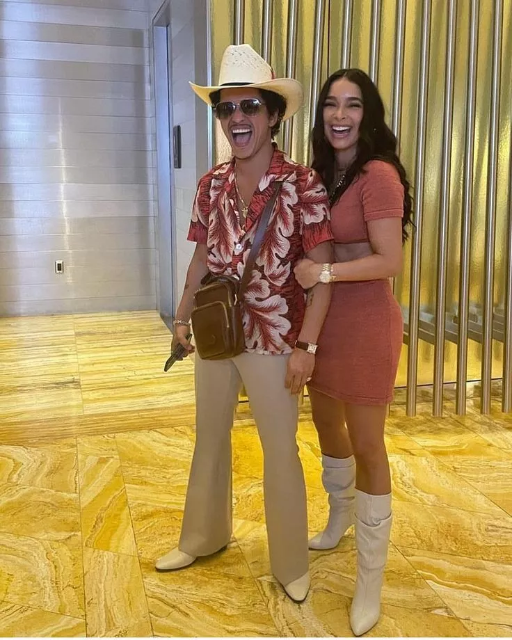 Bruno Mars and Jessica Caban