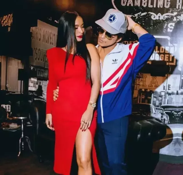 Bruno Mars and Jessica Caban