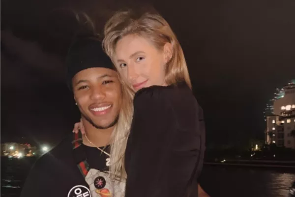 Saquon Barkley and Anna Congdon