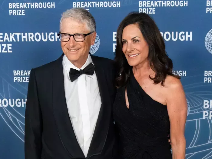 Bill Gates with girlfriend