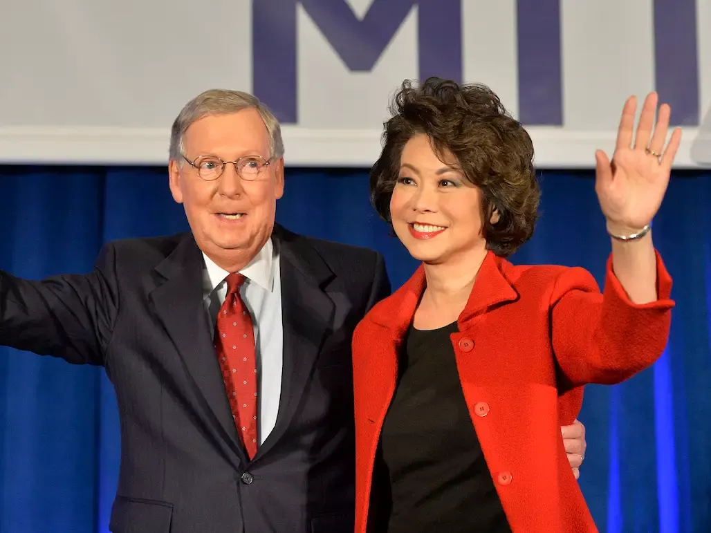 Mitch McConnell and Elaine Chao
