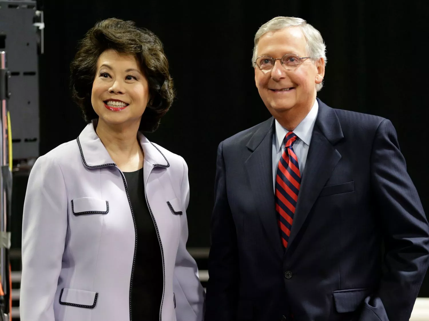 Mitch McConnell and Elaine Chow