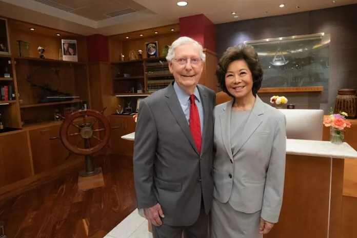 Mitch McConnell and Elaine Chao