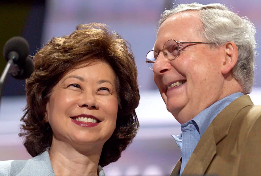 Mitch McConnell and Elaine Chao